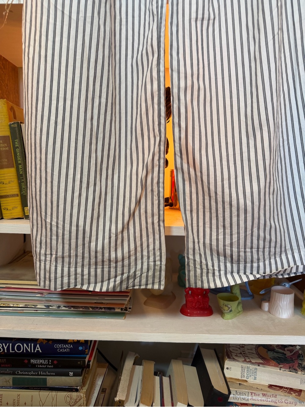 Eterne Striped Lounge Pants - White/Gray - Picture 4 of 7